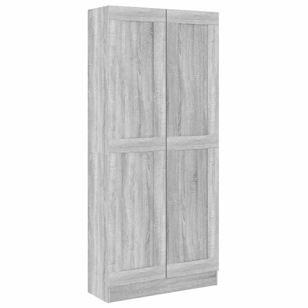Estante 82,5x30,5x185,5 cm derivados de madeira cinzento sonoma