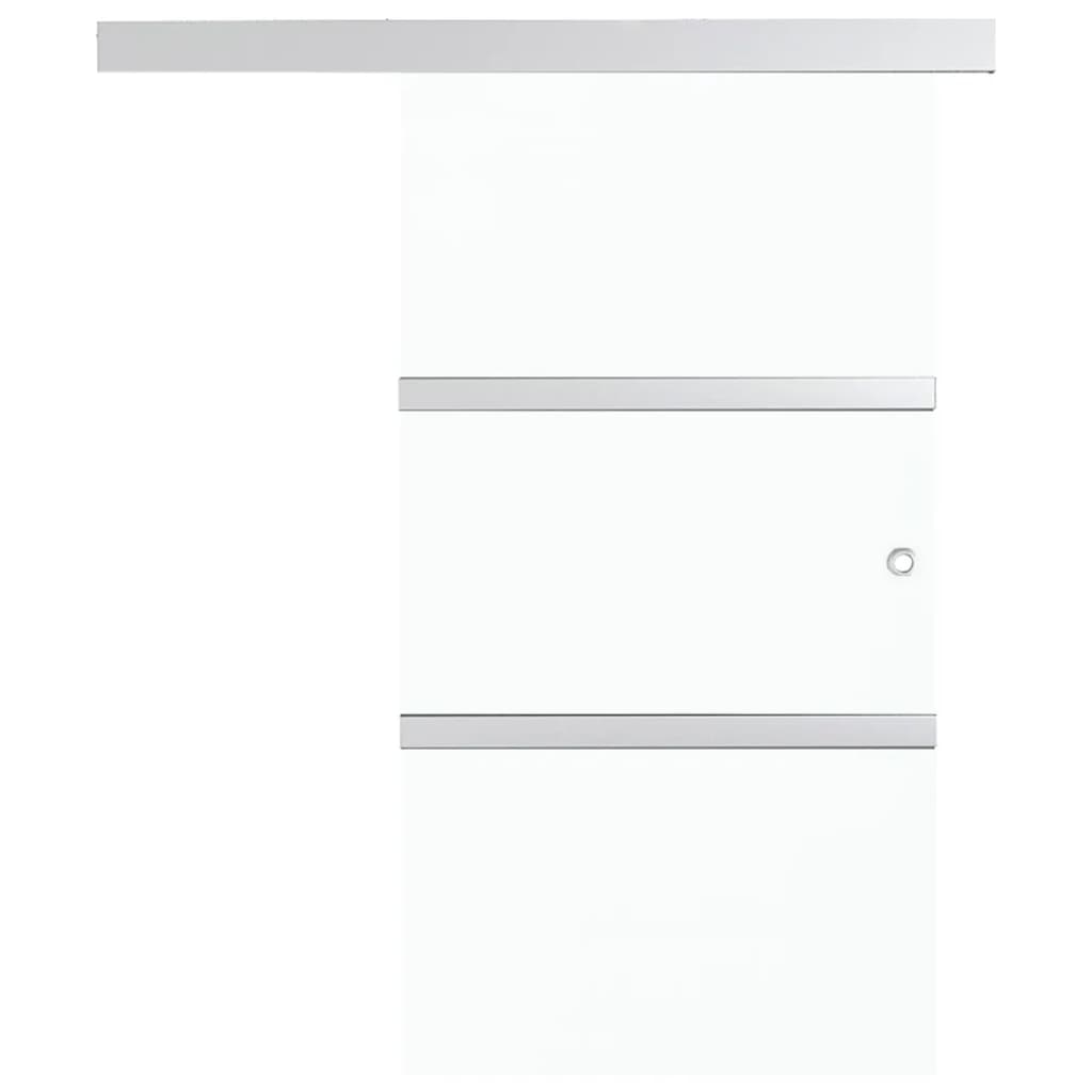 Porta deslizante batente suave vidro esg/alumínio 90x205 cm