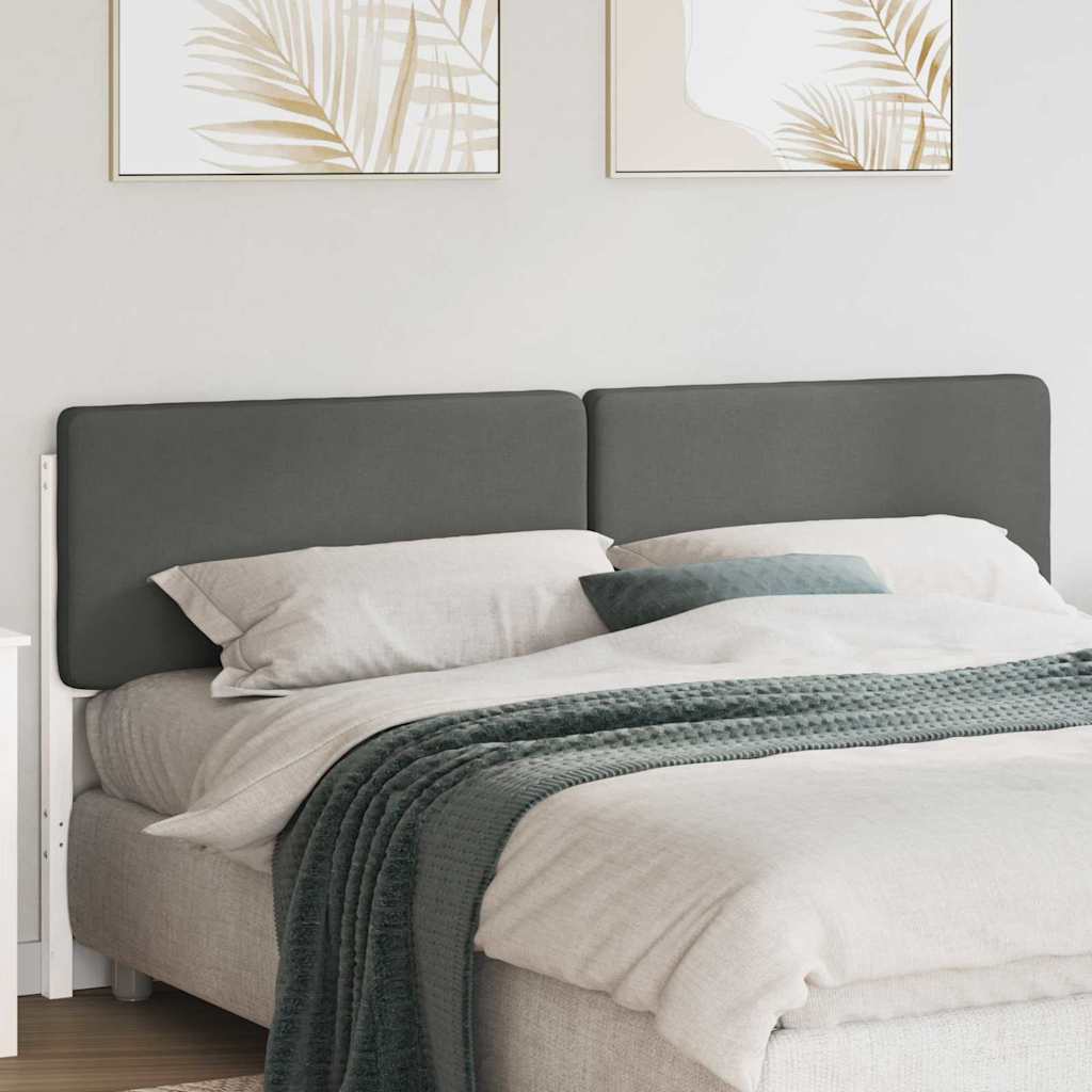 Cabeceira estofada com cabeceira branco e cinza claro 180 cm