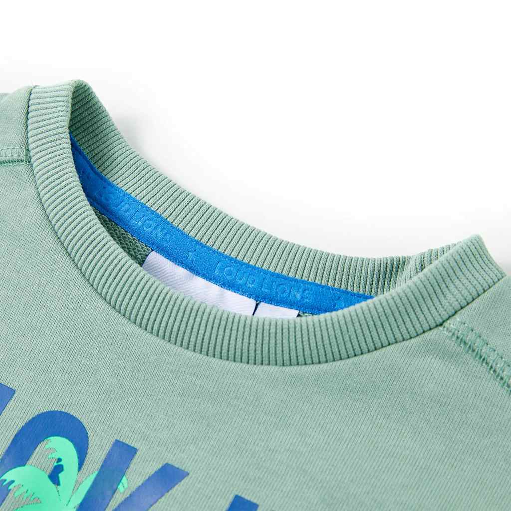 Sweatshirt para criança cor caqui-claro 140