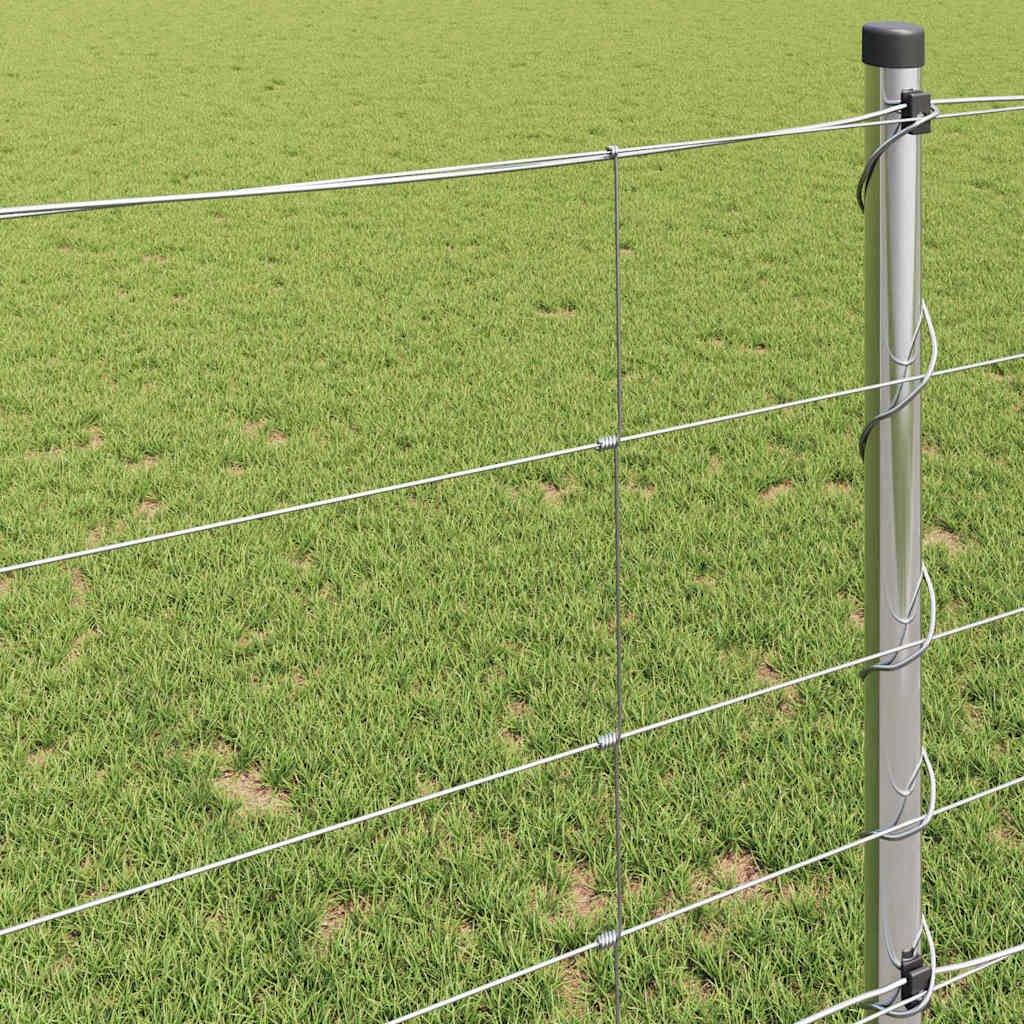 Cerca de campo prateado