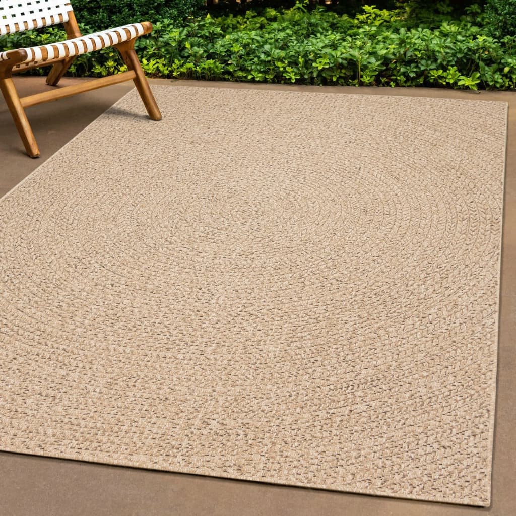 Tapete zizur 240x340 cm aspeto de juta interior e exterior