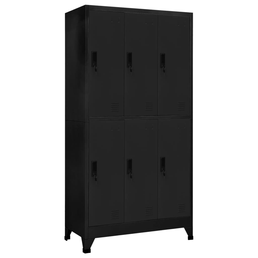 Cacifo aço 90x45x180 cm preto