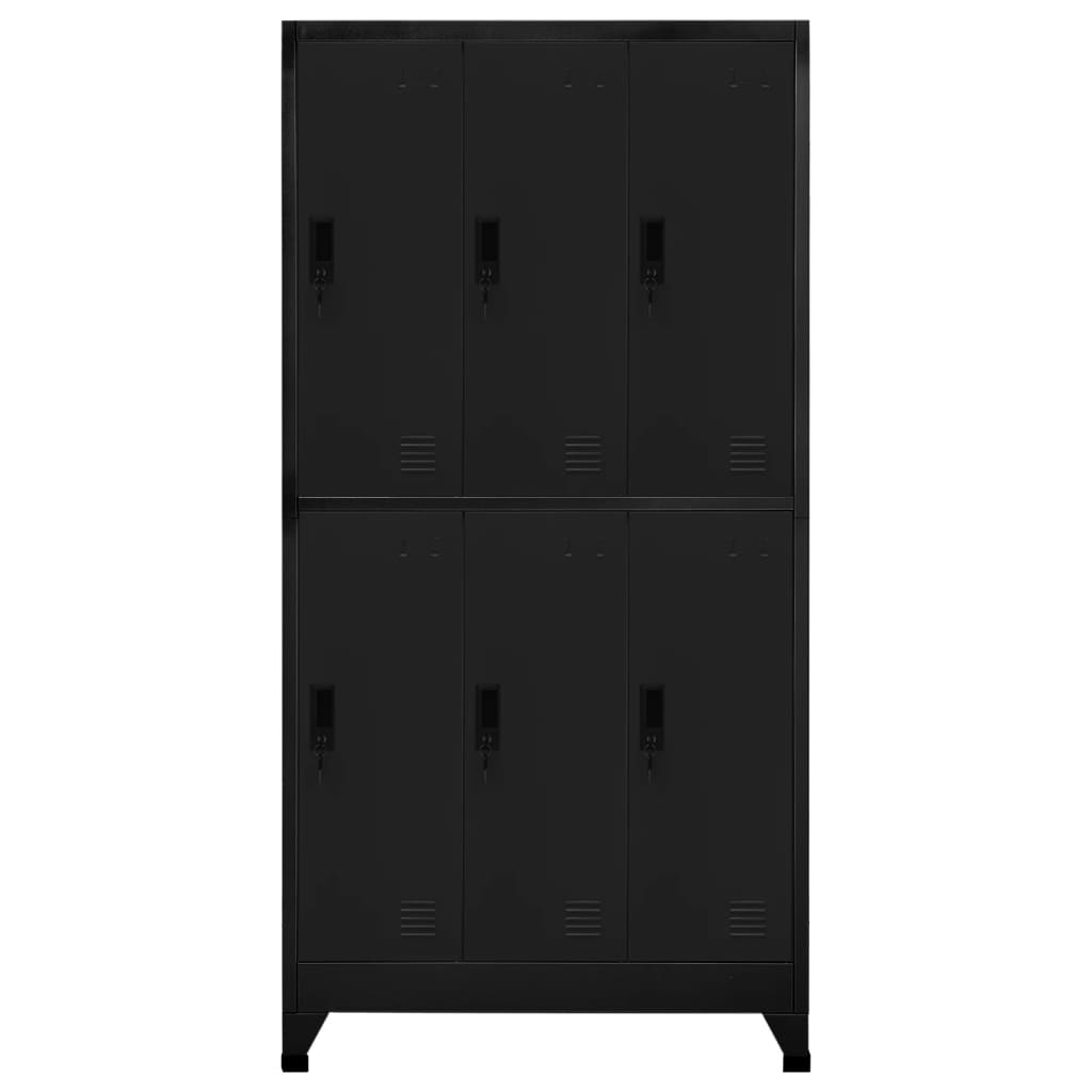 Cacifo aço 90x45x180 cm preto