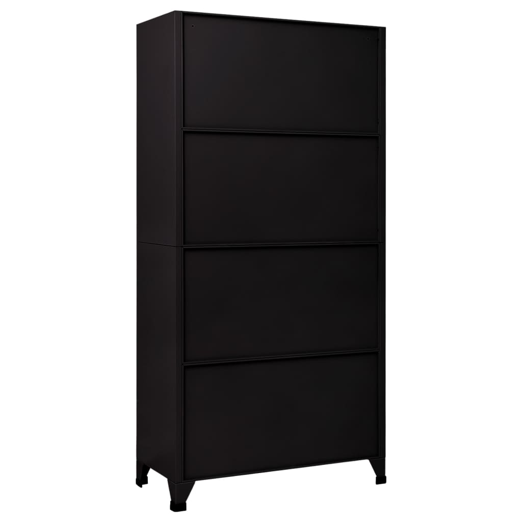 Cacifo aço 90x45x180 cm preto