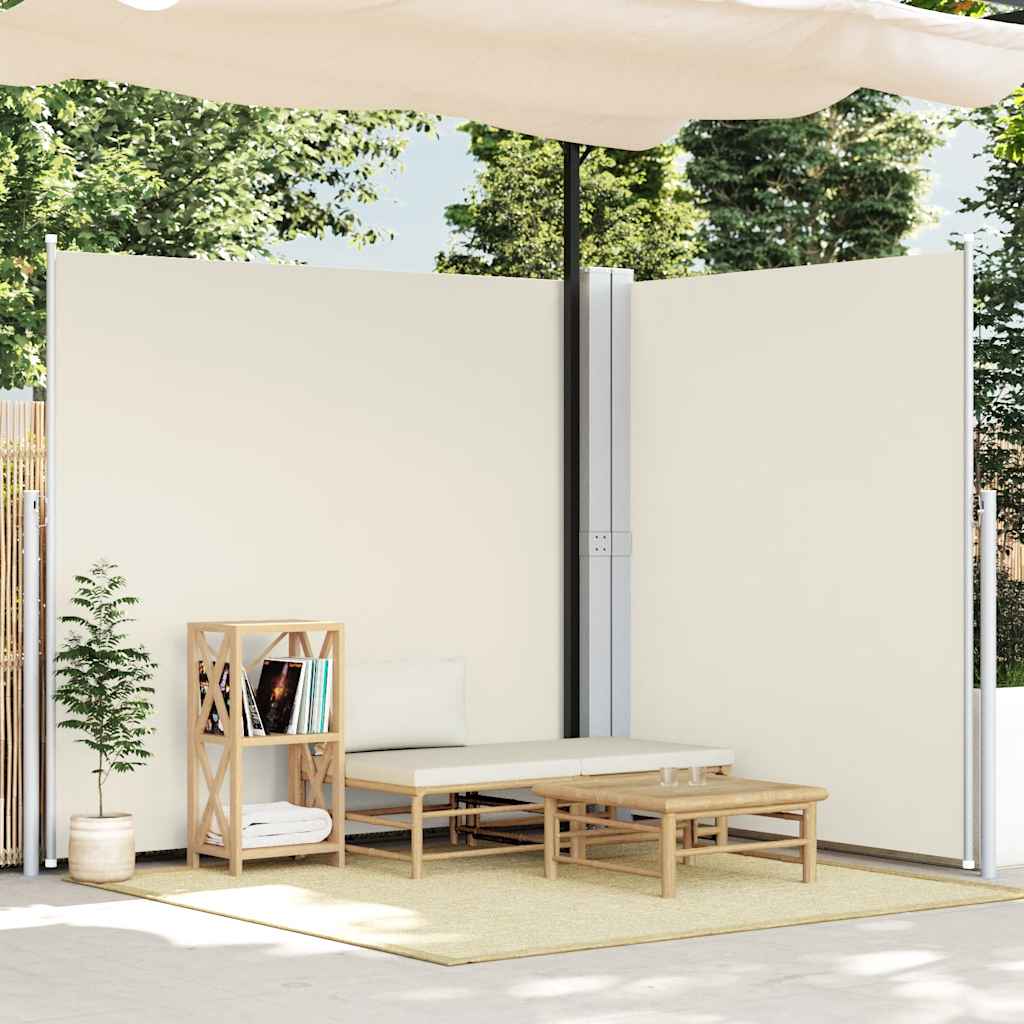 Toldo lateral retrátil 200x600 cm cor creme