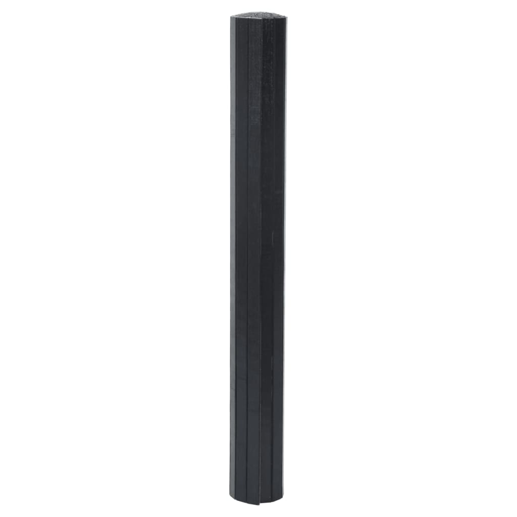 Tapete retangular 60x100 cm bambu preto