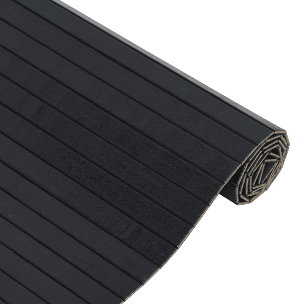 Tapete retangular 60x100 cm bambu preto
