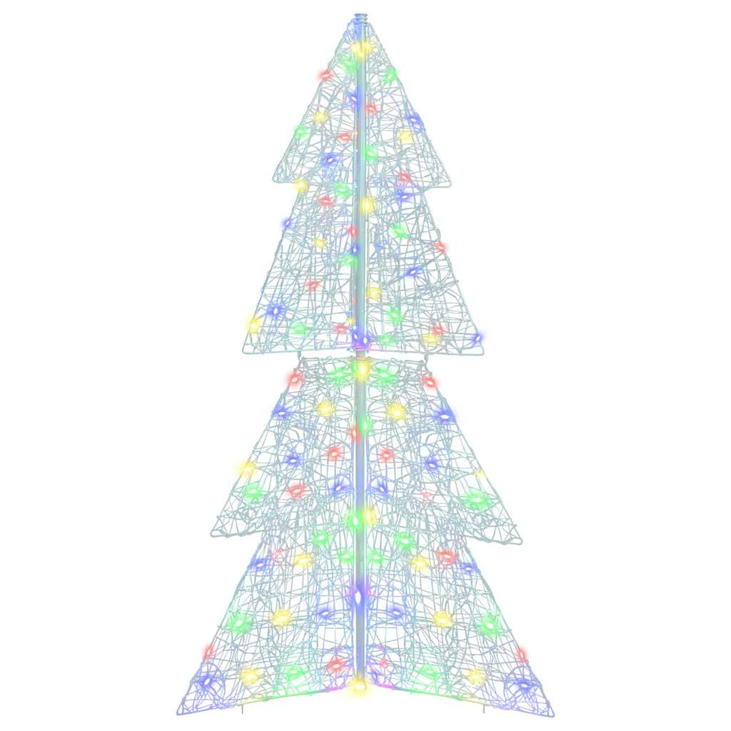 Árvore de natal com 160 leds multicolor 150 cm acrílo
