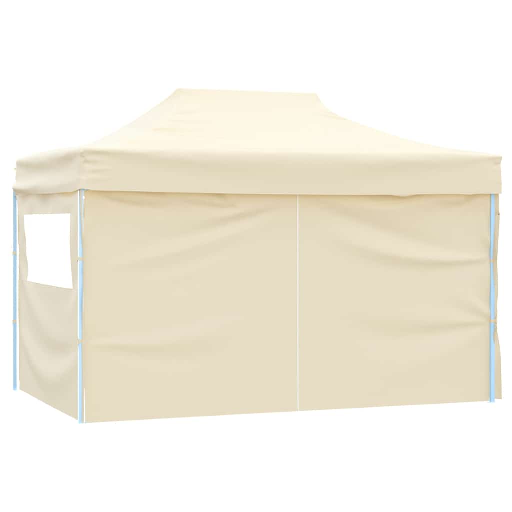 Tenda dobrável profissional festas 4 paredes 3x4m aço cor creme