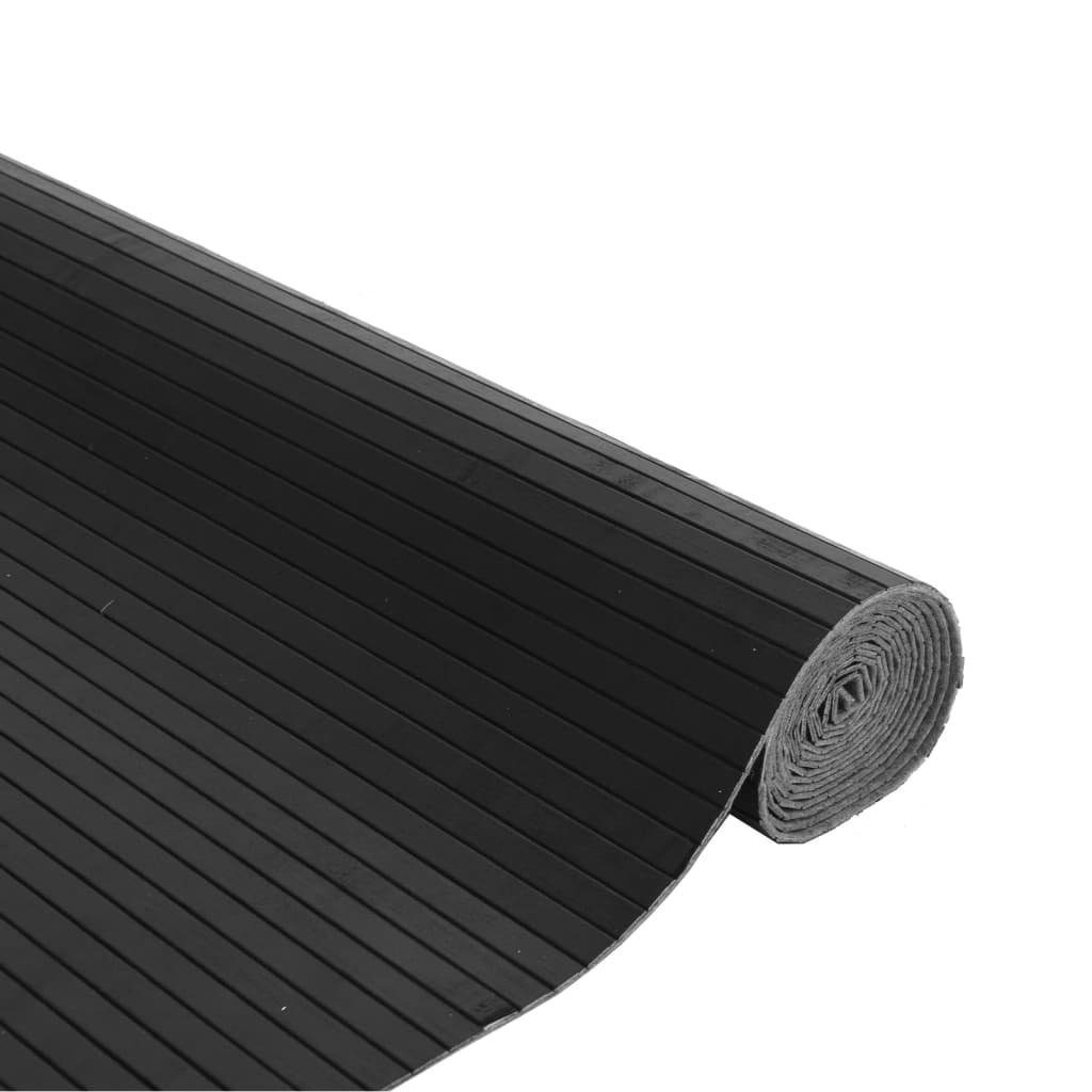 Tapete retangular 80x100 cm bambu cinzento