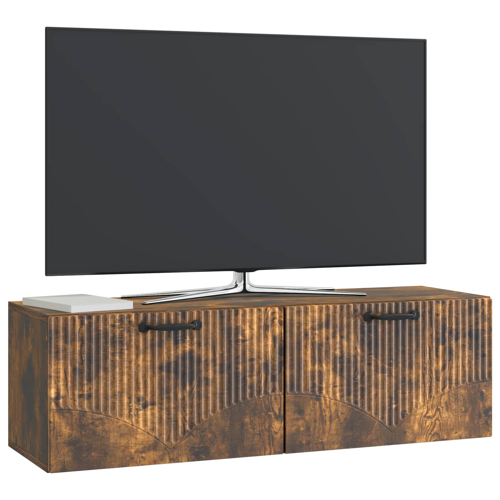 Gabinete de TV de parede carvalho fumado 98 x 31 x 30 cm