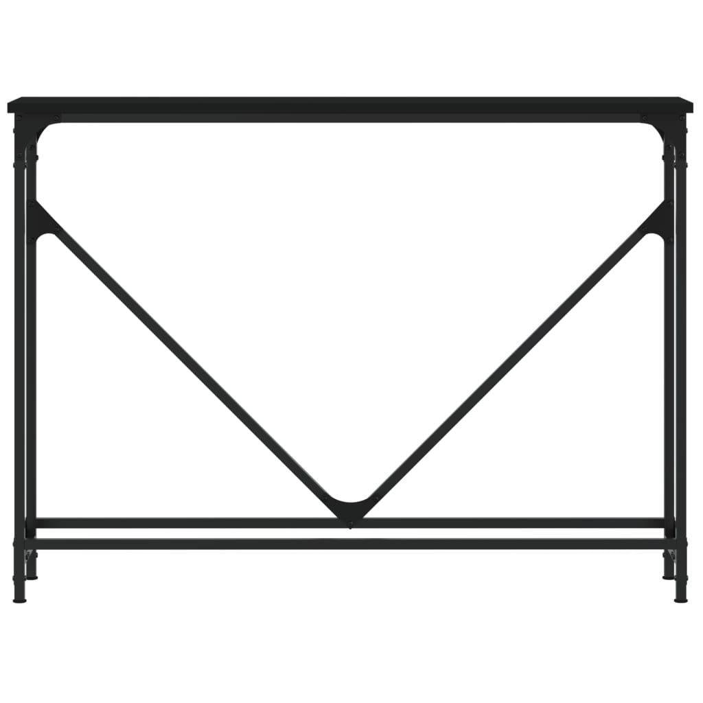 Mesa consola 102x22,5x75 cm derivados de madeira preto