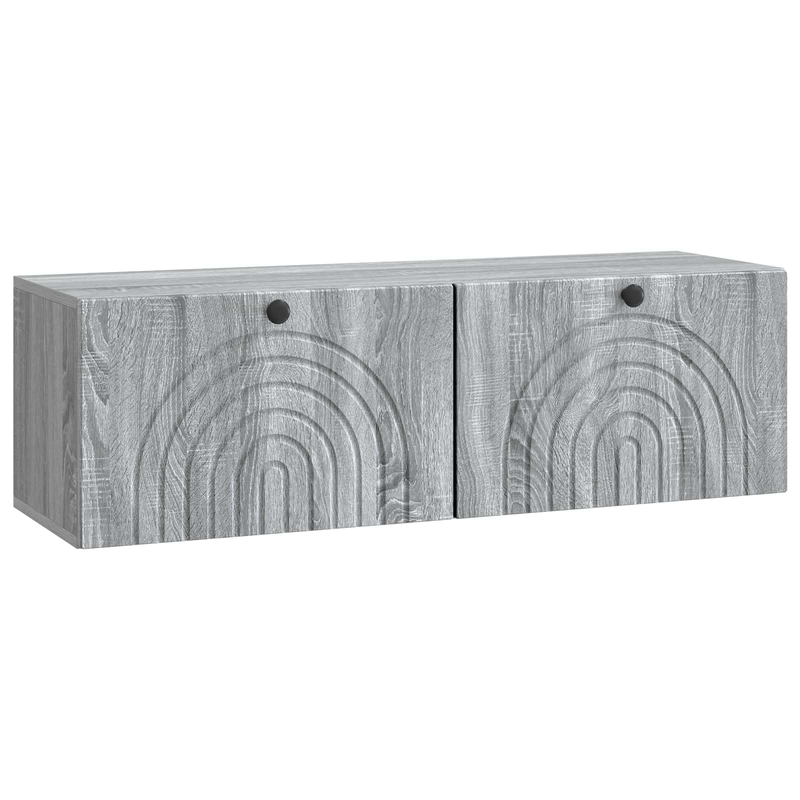 Gabinete de TV de parede sonoma cinzento 98 x 31 x 30 cm