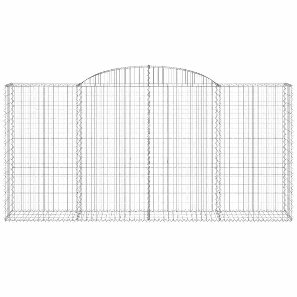 Cestos gabião arqueados 2pcs 300x50x140/160cm ferro galvanizado