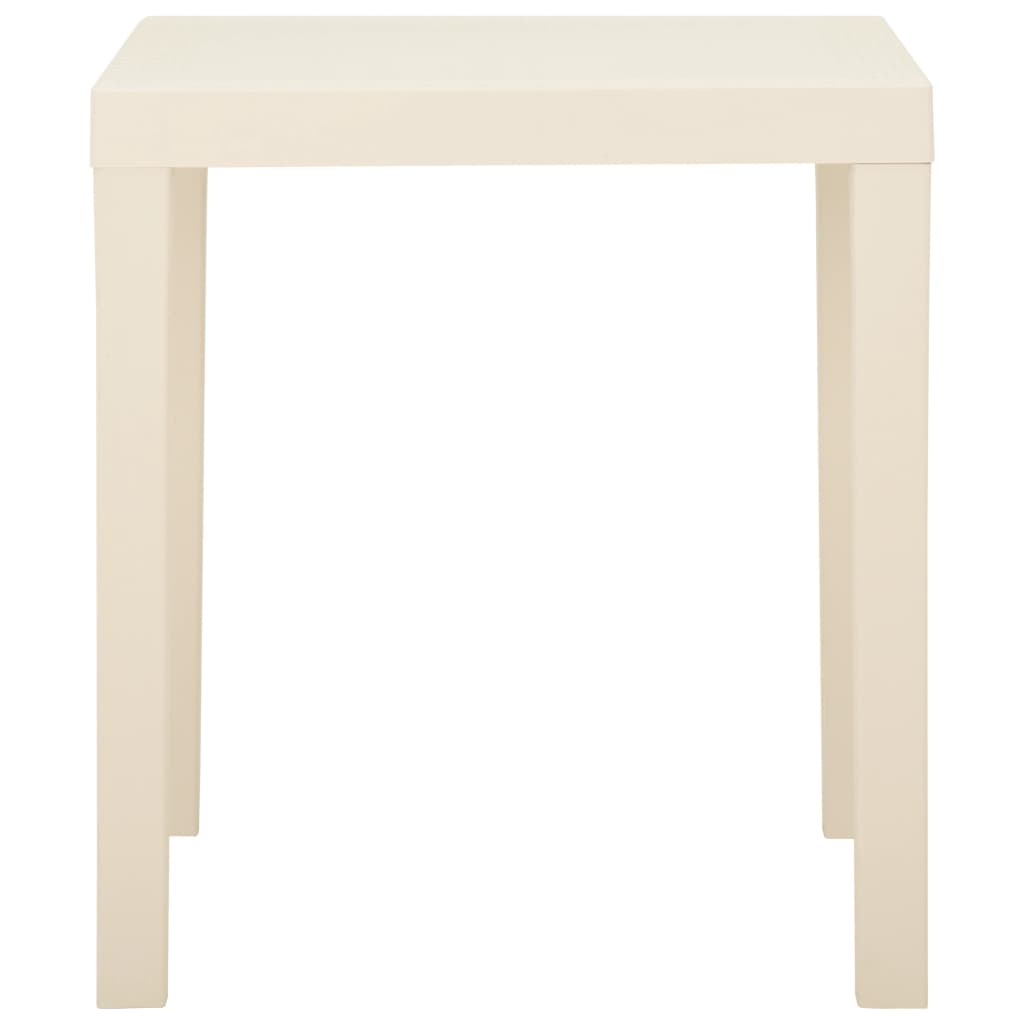 Mesa de jardim 79x65x72 cm plástico branco