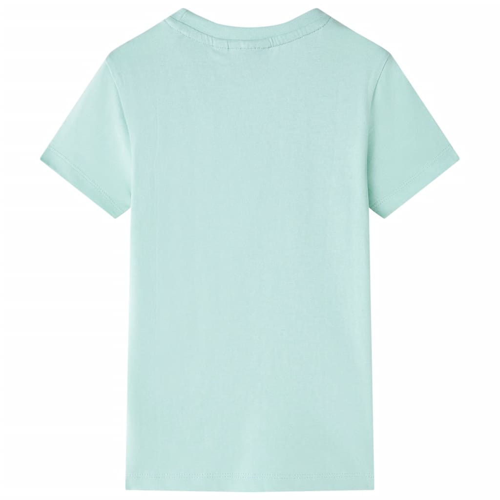T-shirt infantil menta-claro 140