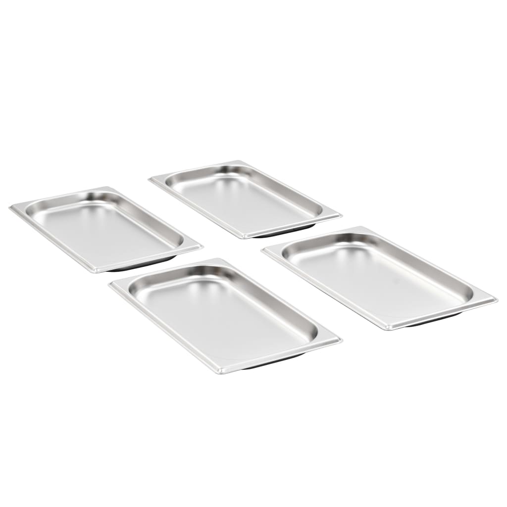 Recipientes gastronorm 12 pcs gn 1/3 20 mm aço inoxidável