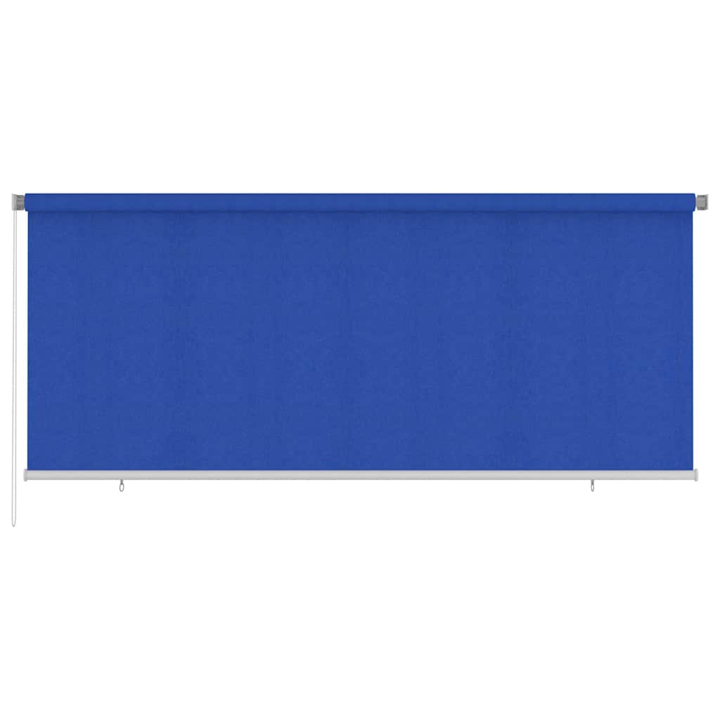 Estore de rolo para exterior 355 (l) x 140 (a) cm azul HDPE