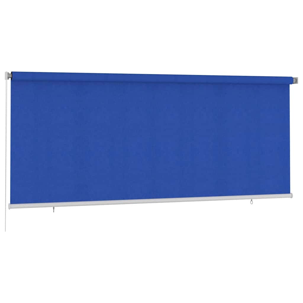 Estore de rolo para exterior 355 (l) x 140 (a) cm azul HDPE