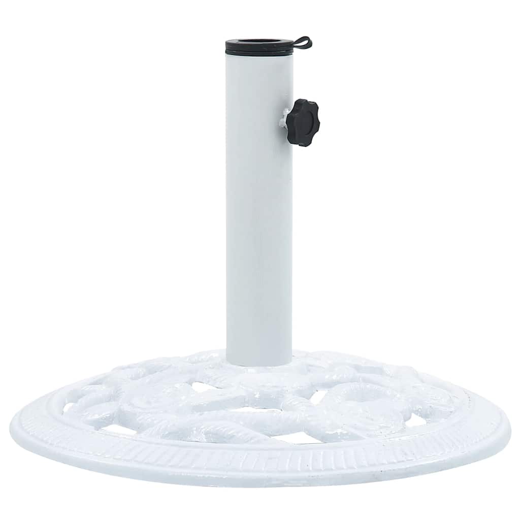 Base para guarda-sol 9 kg 40 cm ferro fundido branco