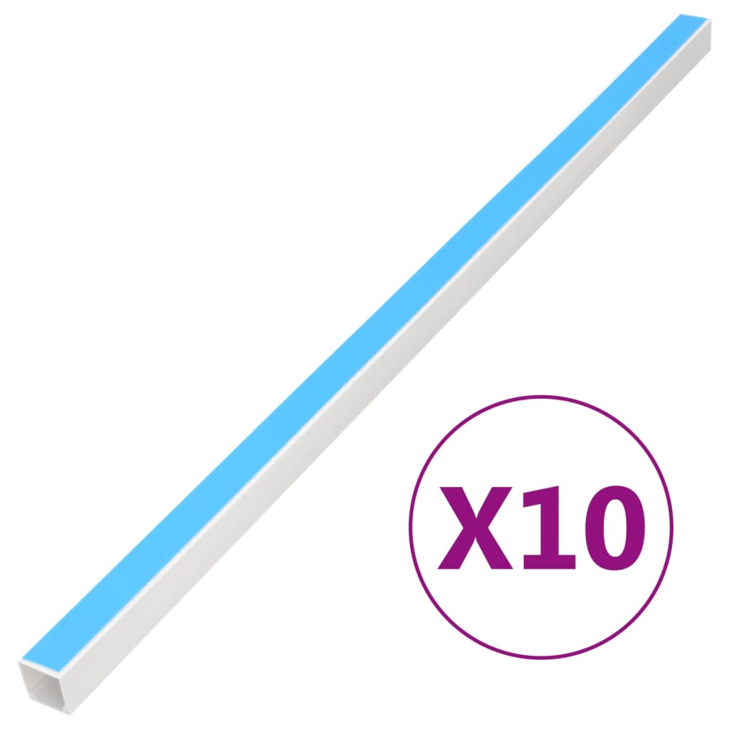 Calhas para cabos autoadesivas 25x16 mm 10 m PVC