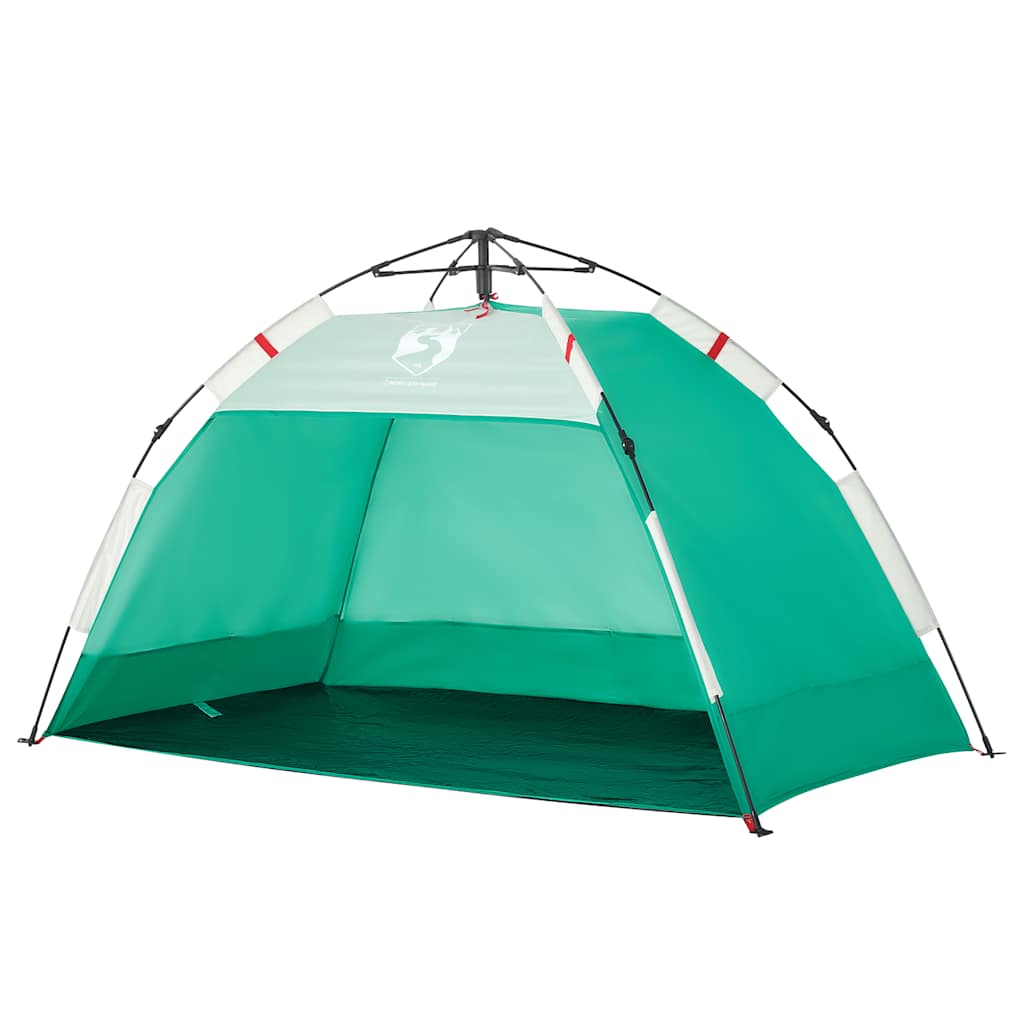 Tenda praia 2 pessoas libertação rápida impermeável verde mar