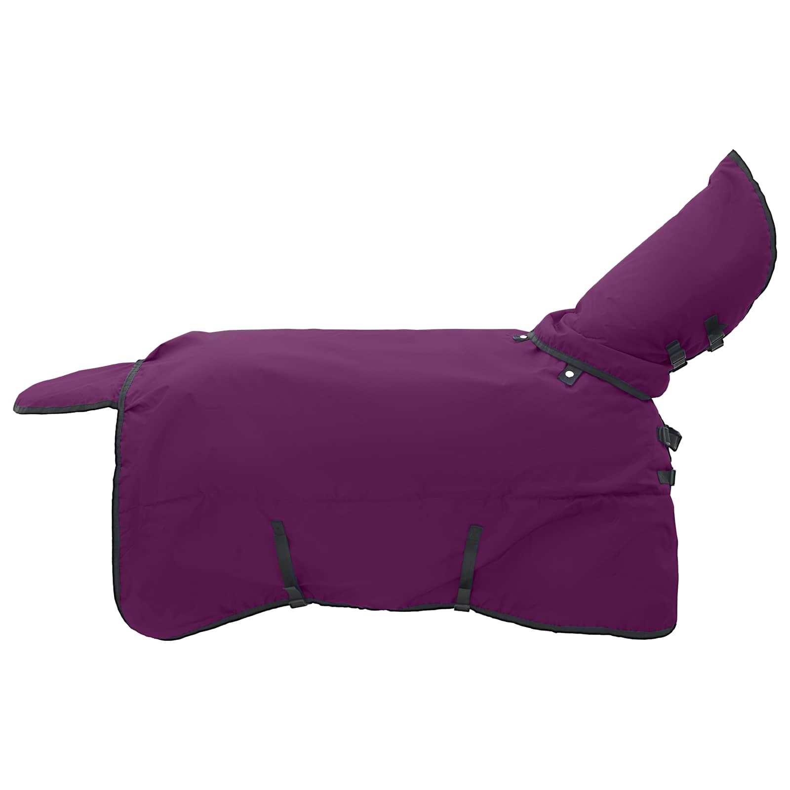 Cobertor de cavalo verde escuro e preto 115 cm poliéster