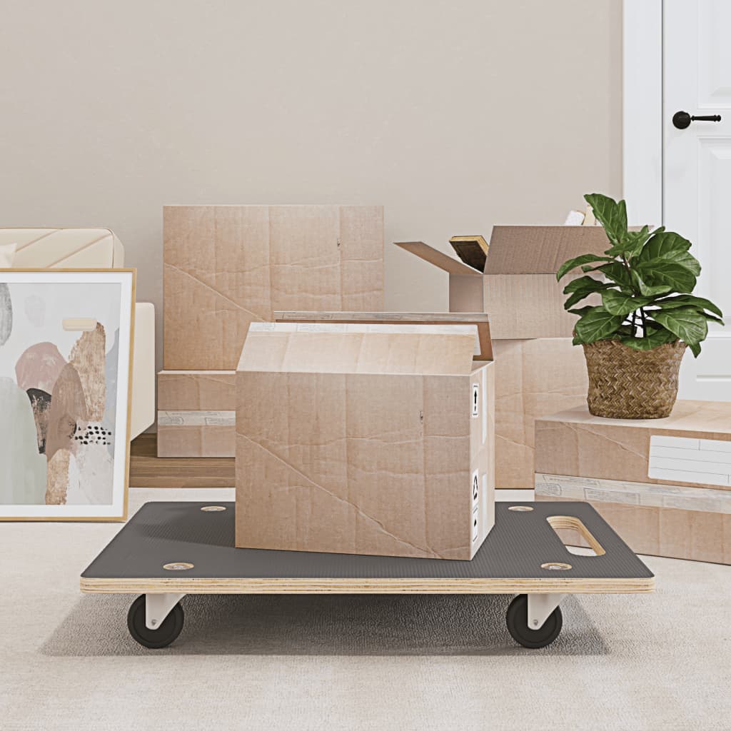 Carrinhos de transporte 2 pcs retangular 80x55x11,5 cm 250 kg