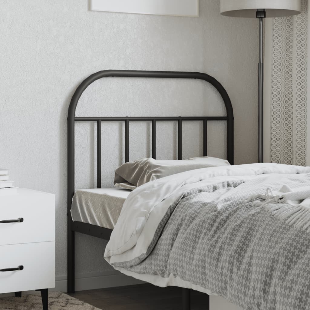 Cabeceira de substituição 80 cm metal preto