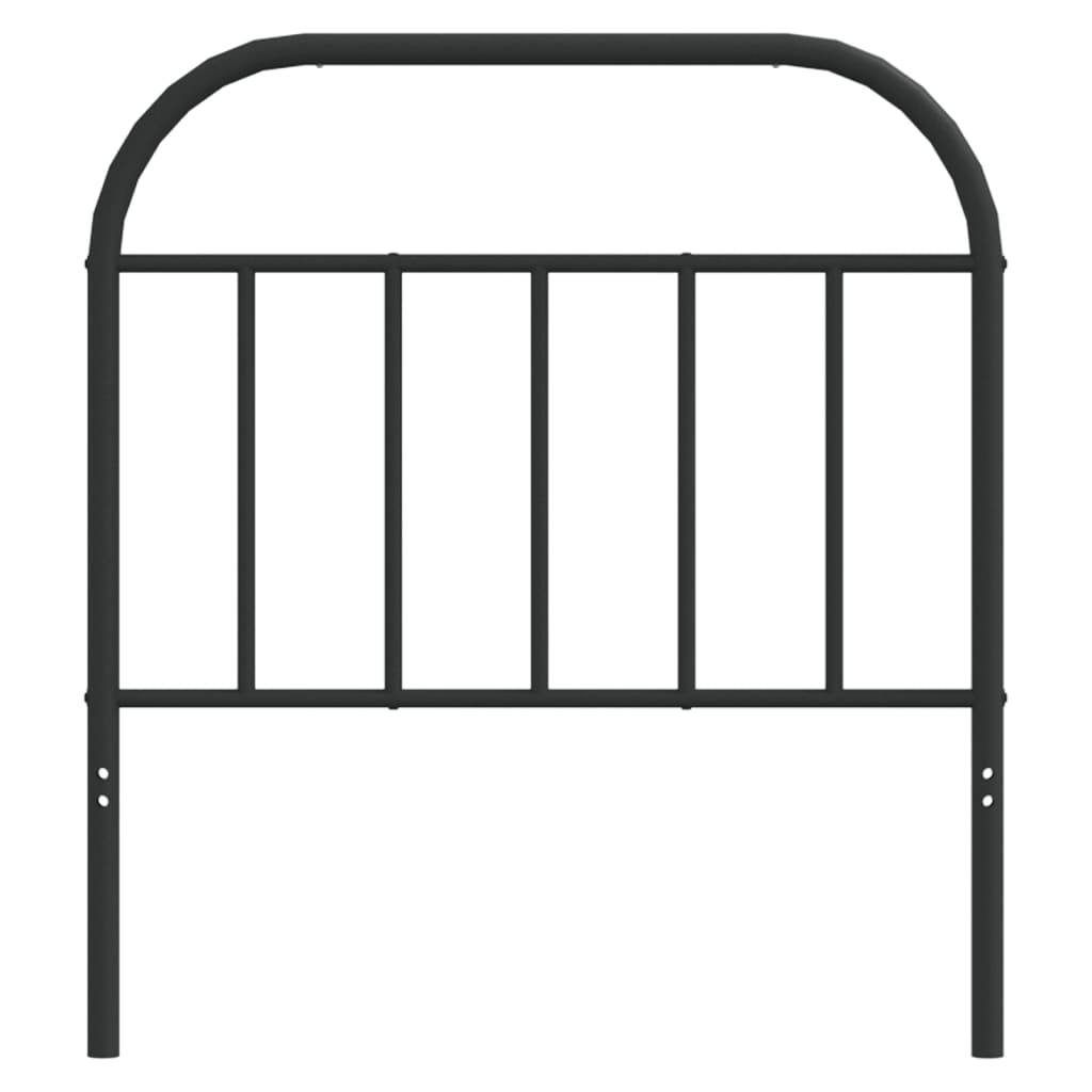 Cabeceira de substituição 80 cm metal preto