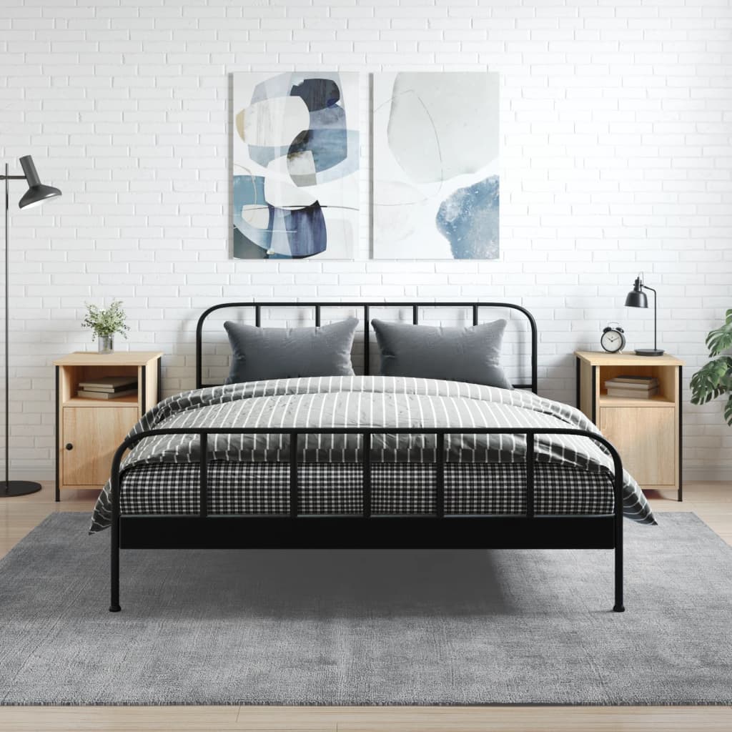 Mesas cabeceira 2 pcs 40x42x60cm deriv. madeira carvalho sonoma
