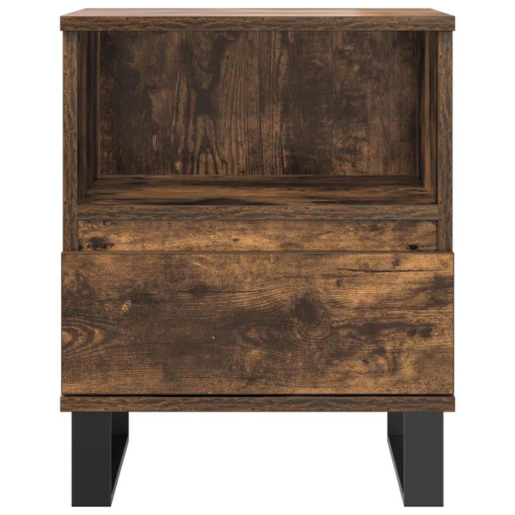 Mesa de cabeceira 40x35x50 cm derivados madeira carvalho fumado
