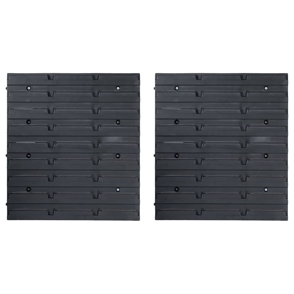 71 Pcs kit de arrumação com painéis de parede vermelho e preto