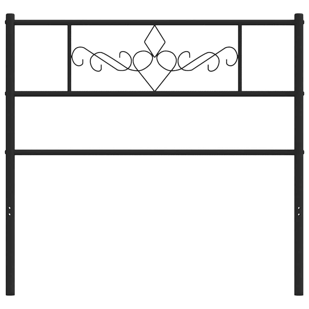Cabeceira de substituição 75 cm metal preto