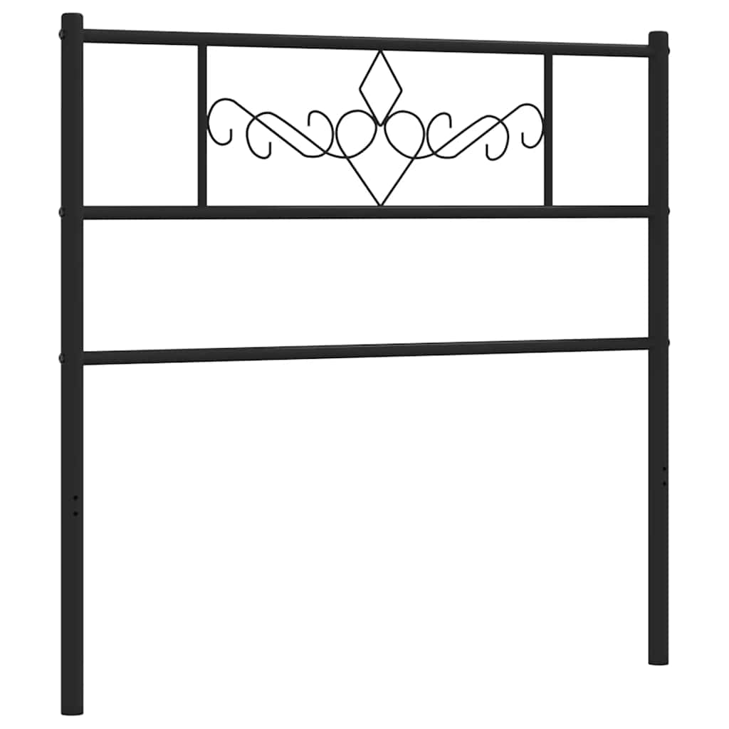 Cabeceira de substituição 75 cm metal preto