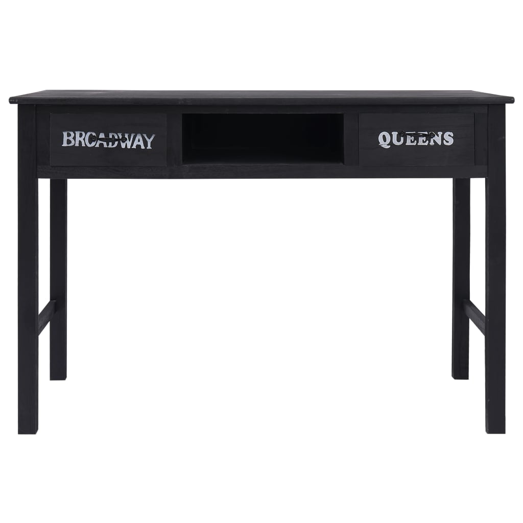 Mesa consola 110x45x76 cm madeira preto