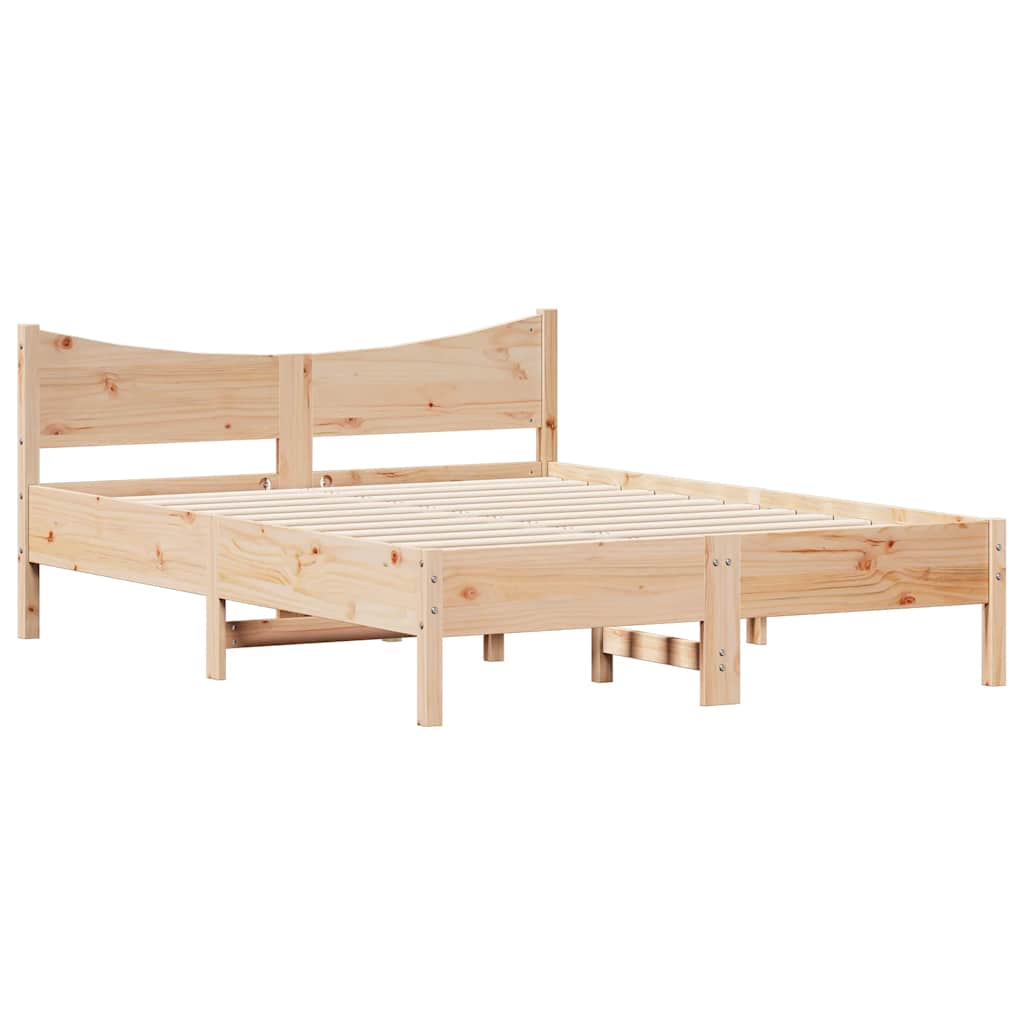 Cama sem colchão 135x190 cm madeira de pinho maciça