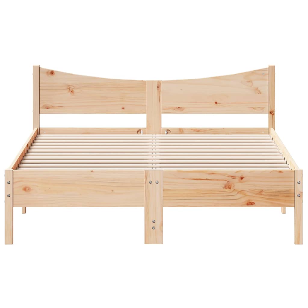 Cama sem colchão 135x190 cm madeira de pinho maciça