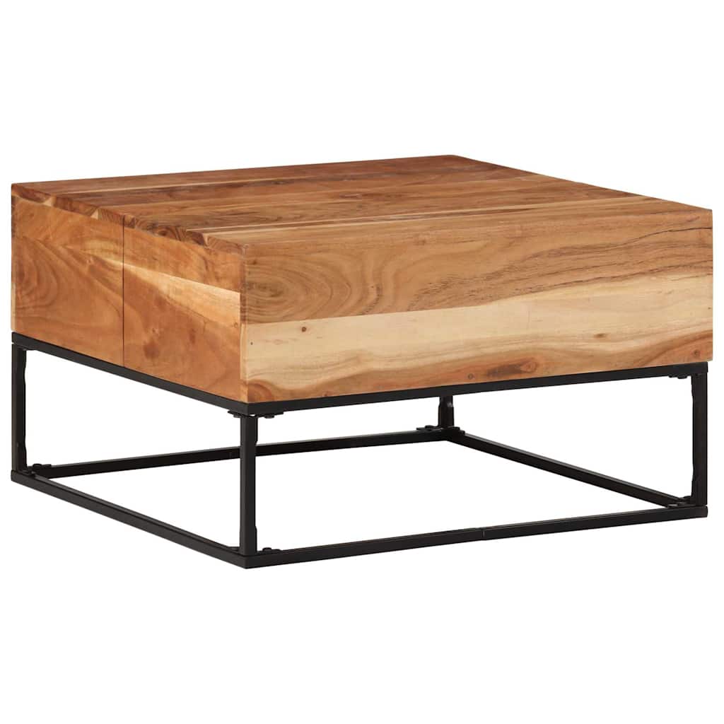 Mesa de centro 68x68x41 cm madeira de acácia maciça