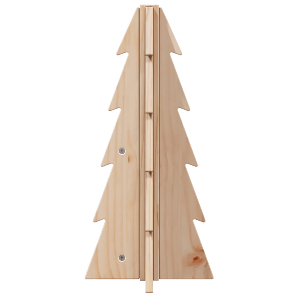 Árvore de natal decorativa 49 cm madeira de pinho maciça