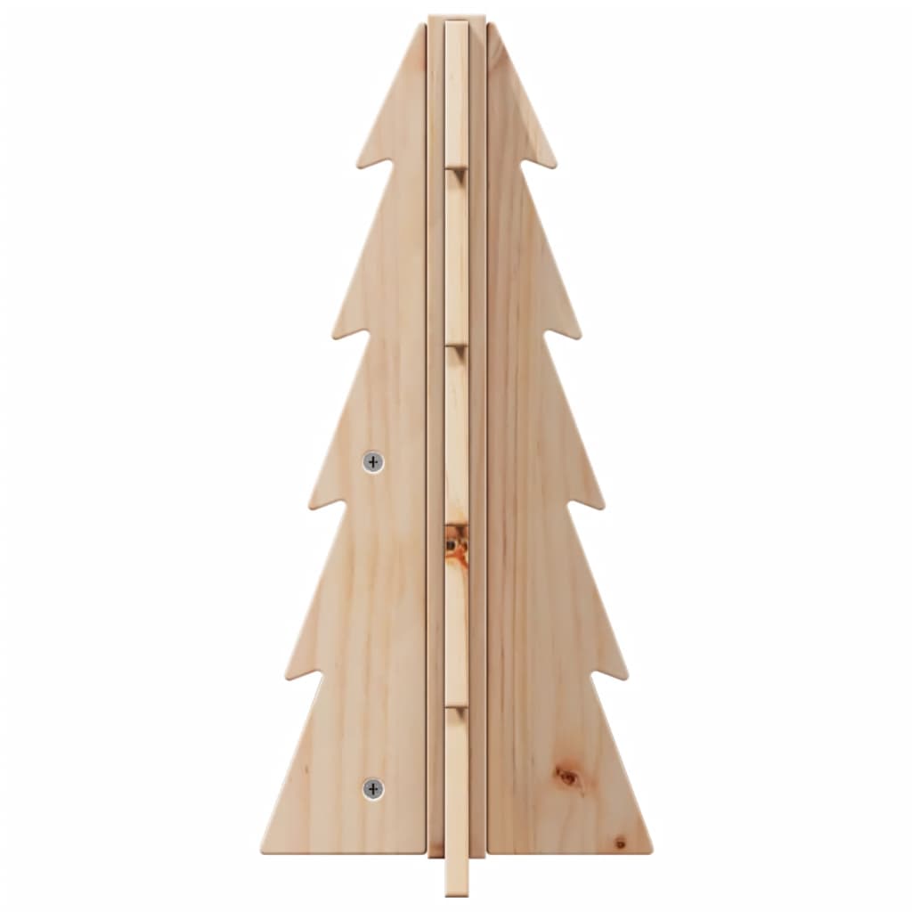 Árvore de natal decorativa 49 cm madeira de pinho maciça