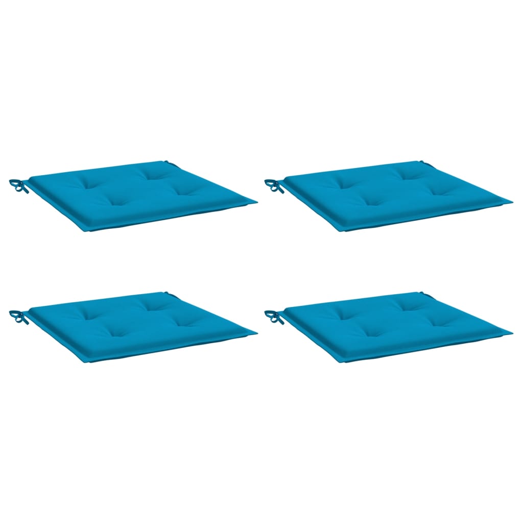 Almofadões p/ cadeiras de jardim 4 pcs tecido oxford azul