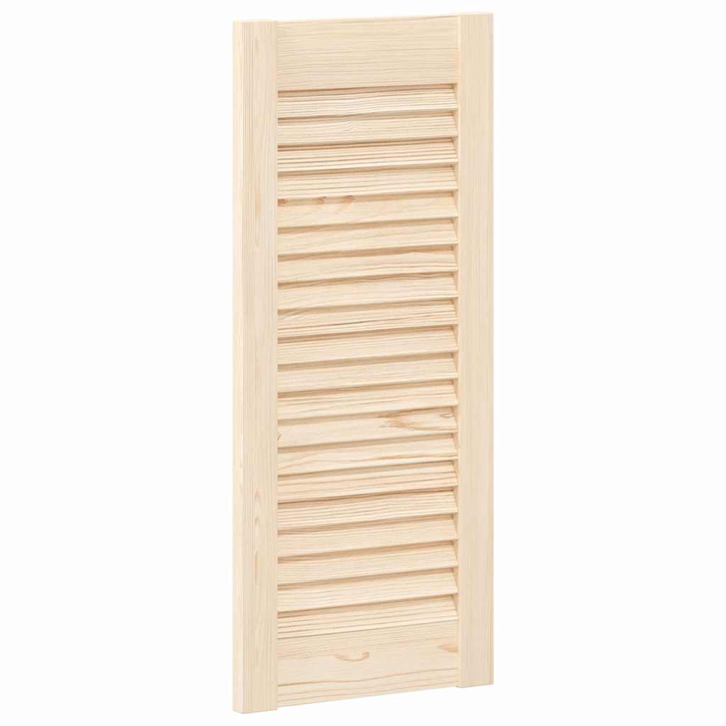 Portas de armário 4 pcs com design de persiana pinho maciço