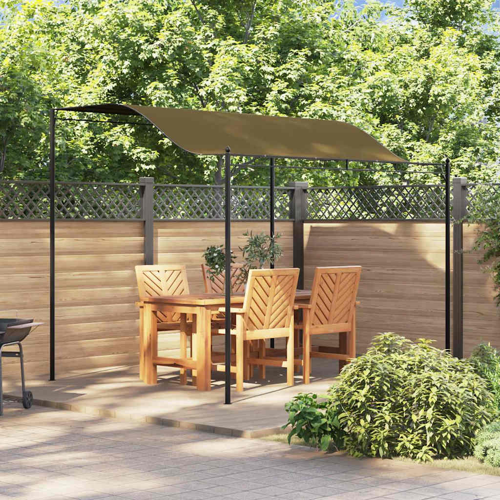 Toldo 3x2,4 m 180 g/m² cinzento-acastanhado