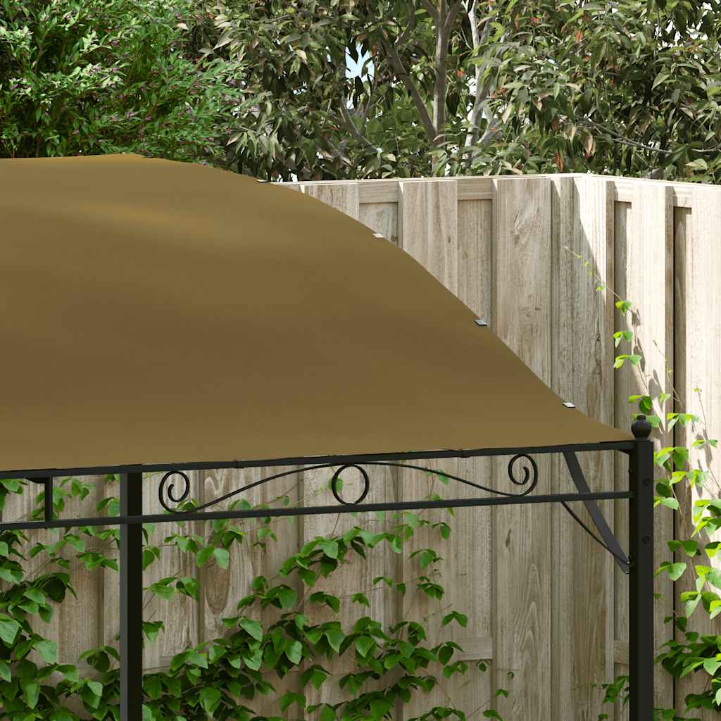 Toldo 3x2,4 m 180 g/m² cinzento-acastanhado