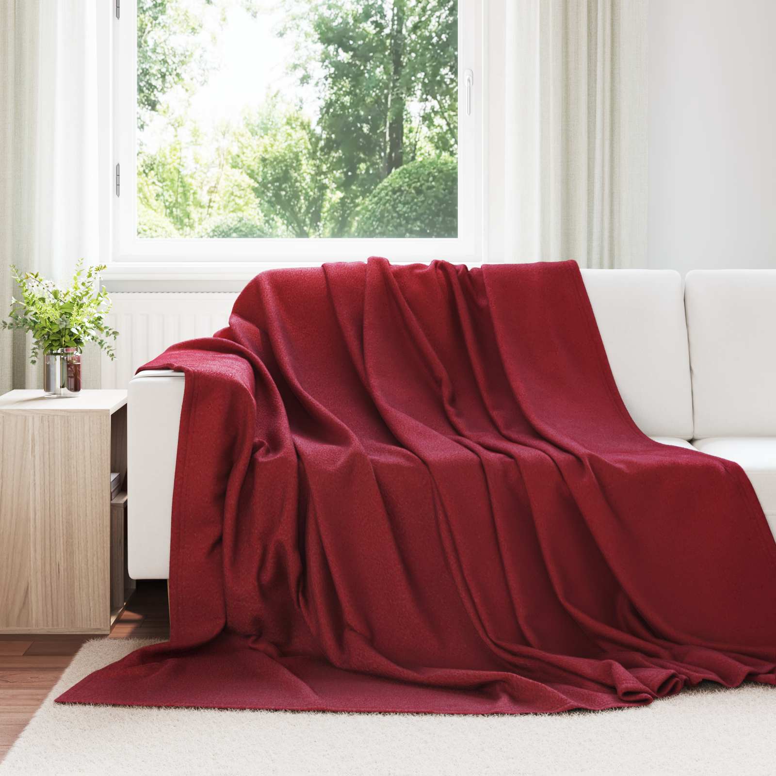 Cobertores de sofá 6 unid. vermelho bordeaux 270 x 240 cm 5.08