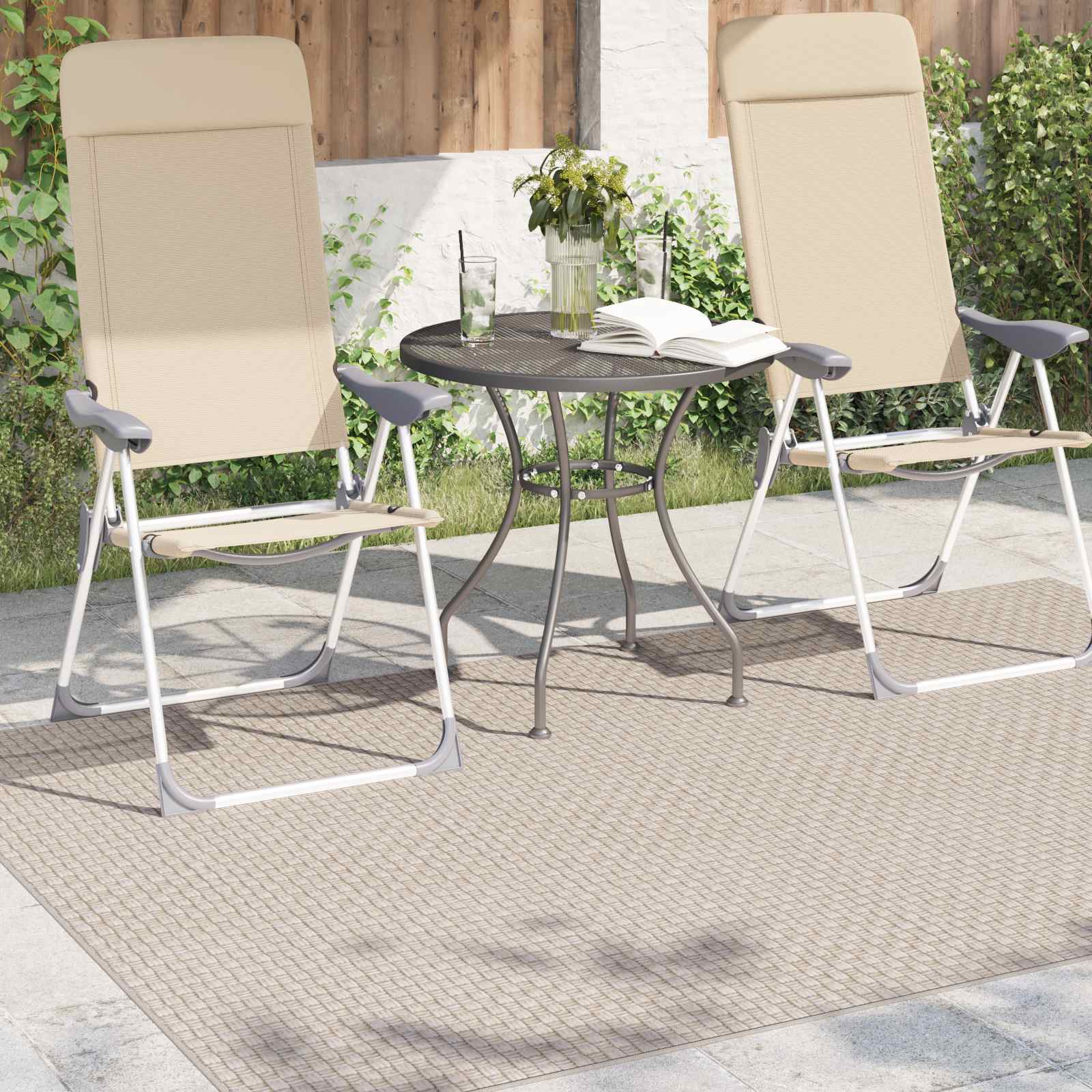 Tapetes de área retangular faro creme 200 x 140 cm poliéster