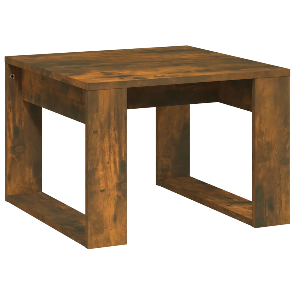 Mesa de apoio 50x50x35 cm derivados de madeira carvalho fumado