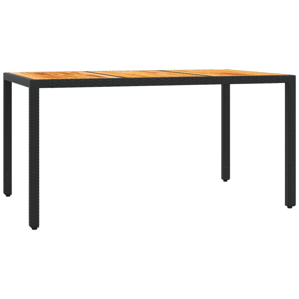 7 Pcs conjunto de jantar p/ jardim c/ almofadões vime PE preto